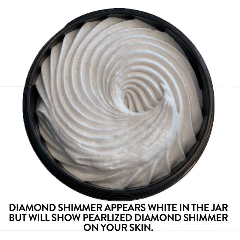 GLIMMER GODDESS Shimmer Body Butter with Organic Whipped Shea Butter for Hydration, Moisturizing & Silky Natural Glow - Bronze, Diamond & Rose Gold in Sexy, 2oz, Pack of 3