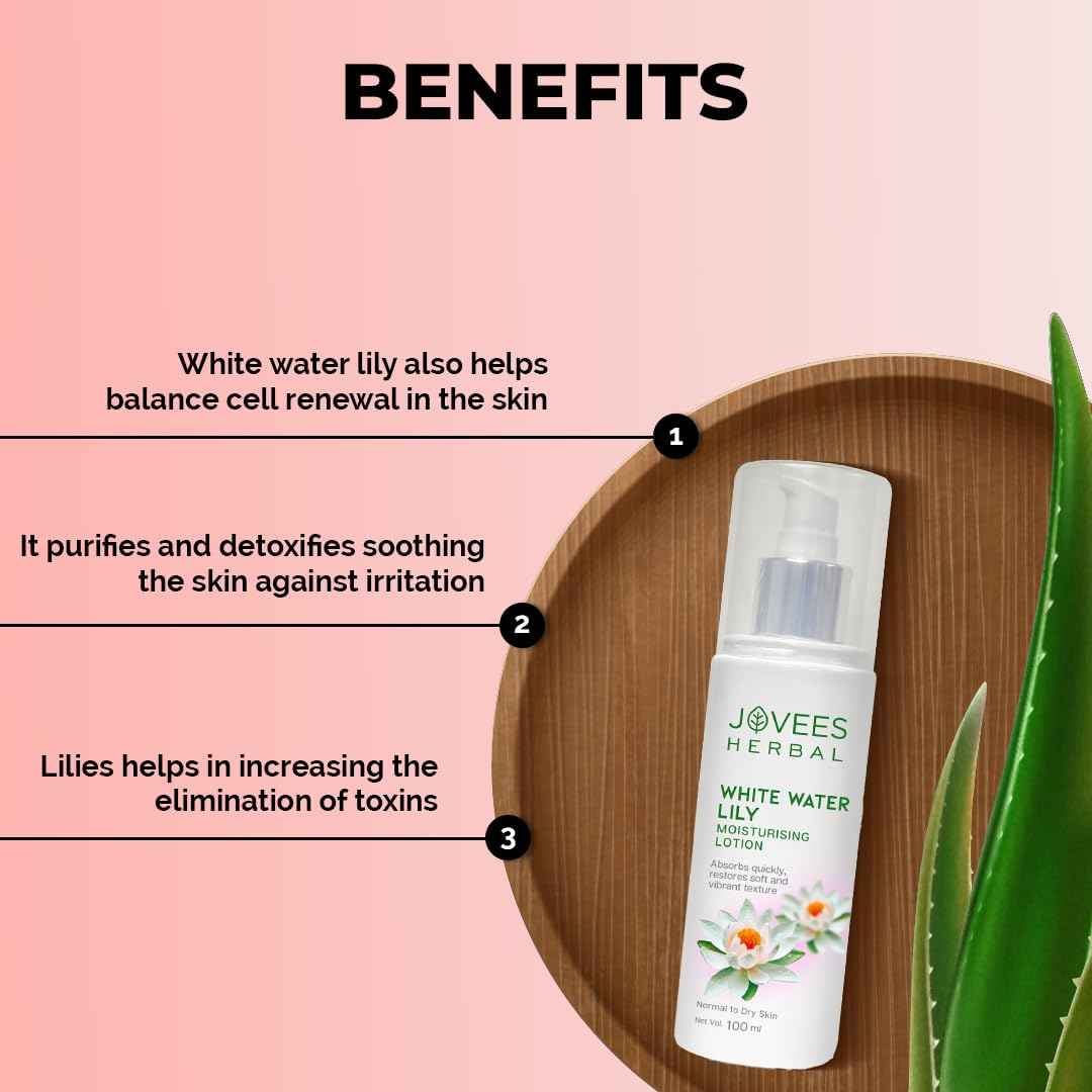 Jovees White Water Lily Moisturising Lotion - 100ml