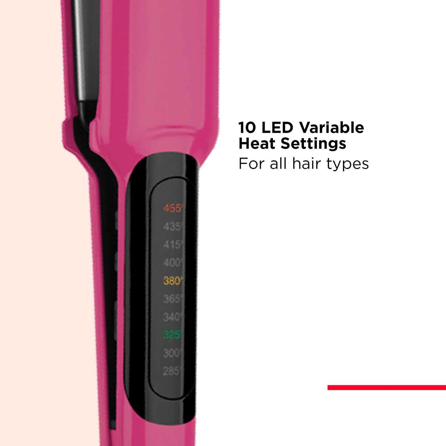 REVLON Smooth Brilliance Ceramic Extra Long Flat Iron, 1-1/2" inch