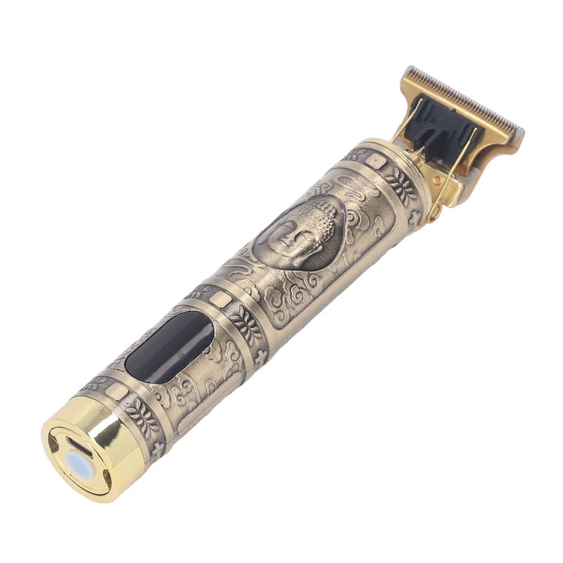Alomejor Hair Trimmer with LCD Display, USB Charging, Alloy Body, 4 Comb Attachments, Portable, for Travel and Business