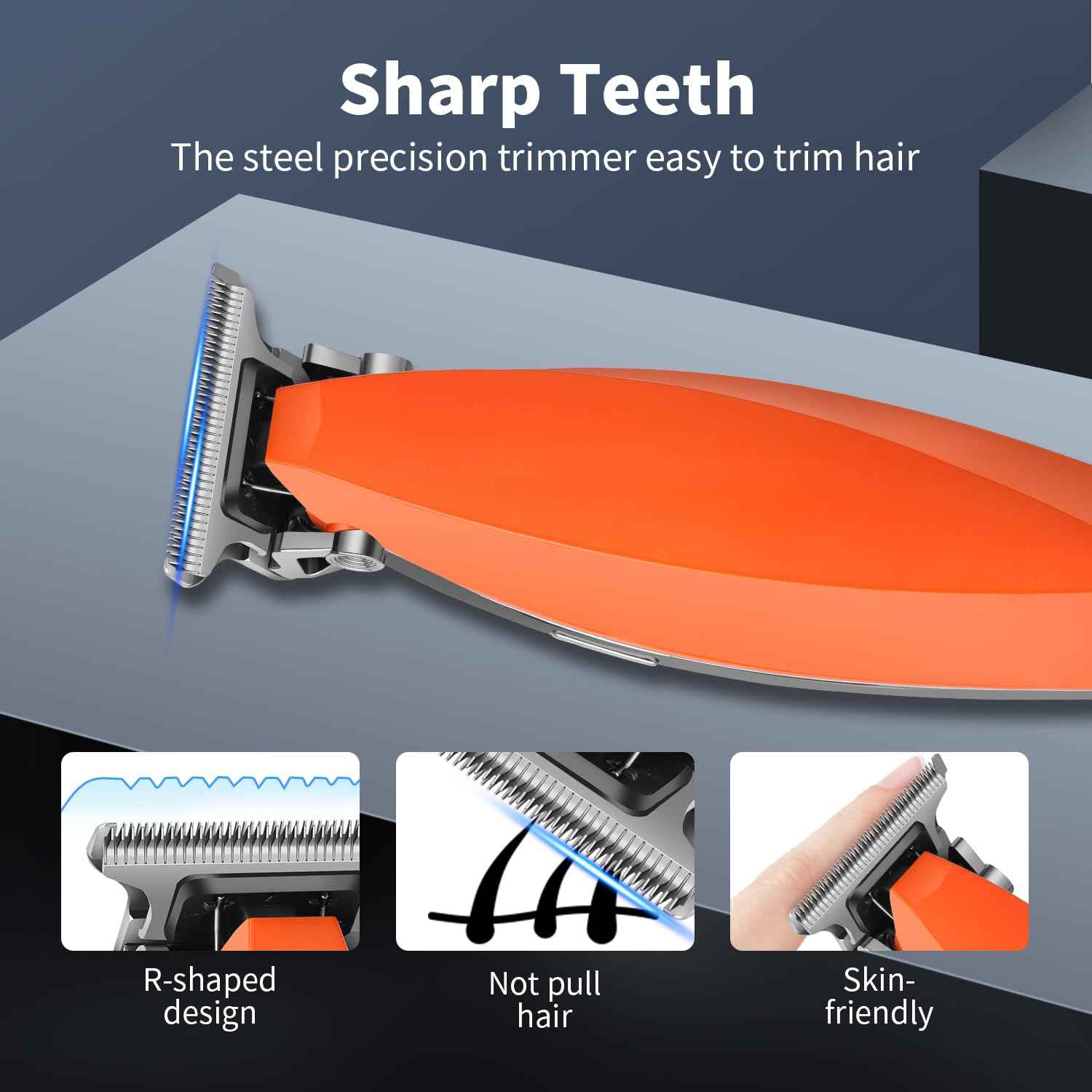 HIENA PRO Cordless Professional Beard Trimmers for Men, Rechargeable Electric T-Blade Hair Trimmer, Facial Trimmer and Hair Cutting Clippers, Gifts for Men