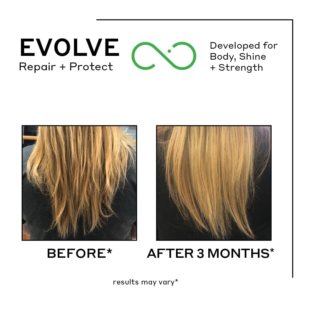 ZENAGEN Evolve Trio Kit for Visibly Damaged, Dull Hair | Nourishing Shampoo + Conditioner + Leave-In Conditioner, Restores Shine, Strength & Vitality, Plant-Based, Vegan, All Hair Types 1 ea