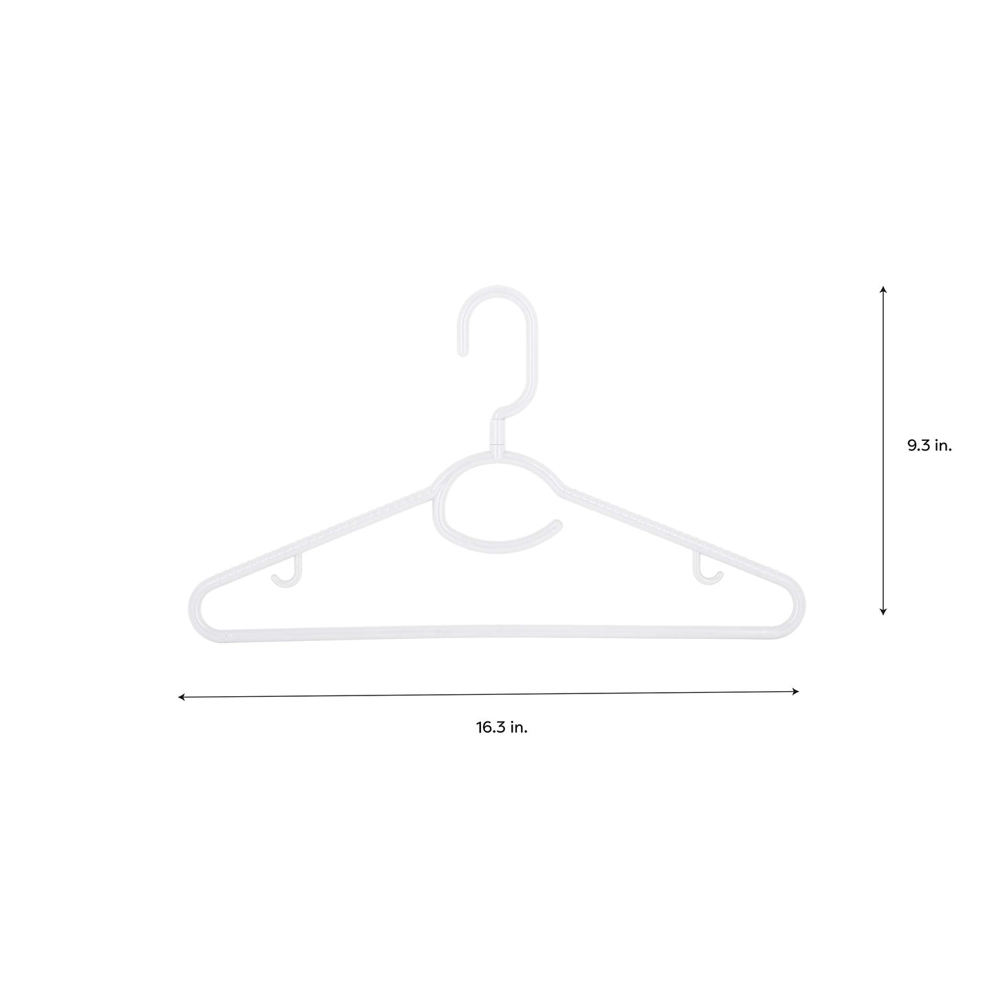 Laundry 360 Swivel Neck Hanger 5 Pack in White