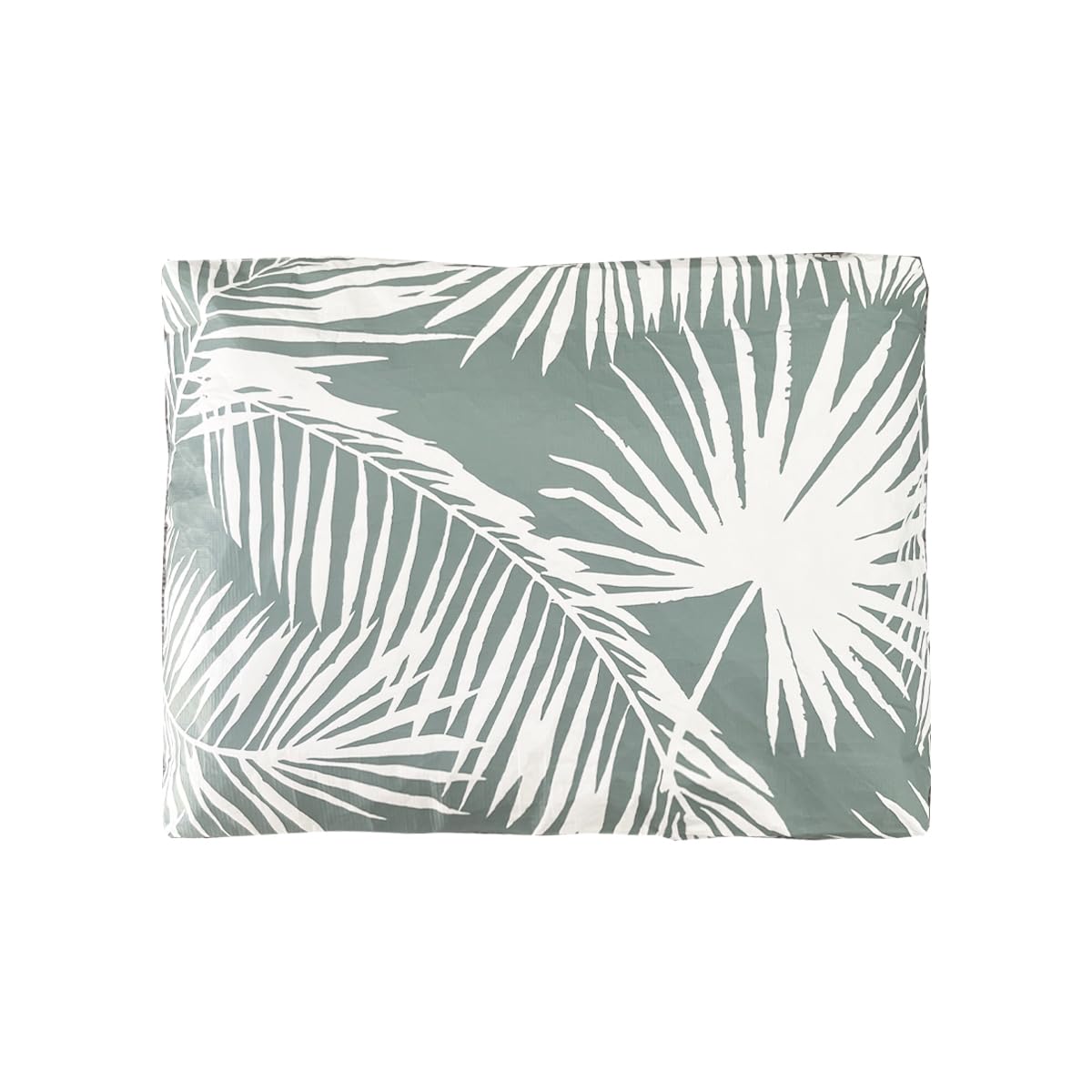 JNB 100% Coated Tyvek Material Palm Leaves Design Beach Pouch, Waterproof Pouch for Beach, Makeup Pouch, Wet Dry Bag, Sag03