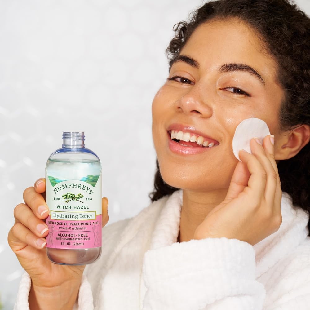 Humphreys Witch Hazel Nourishing Toner | Wild Harvested Witch Hazel & Aloe | Alcohol-Free | Natural | Hydrating | Soothing | 8 Fl Oz