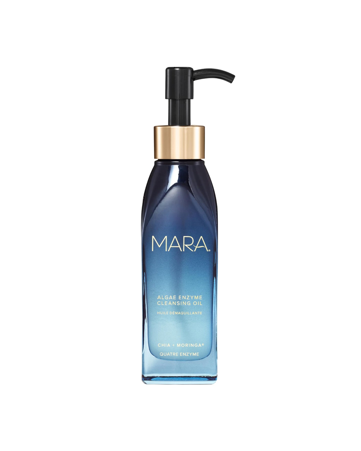 MARA Algae Enzyme Cleansing Oil – Gentle Makeup Remover with Fruit Enzymes, Marine Algae & Antioxidant Oils – Hydrating Face Cleanser for Pores, Sunscreen & Waterproof Makeup (4oz / 120mL)