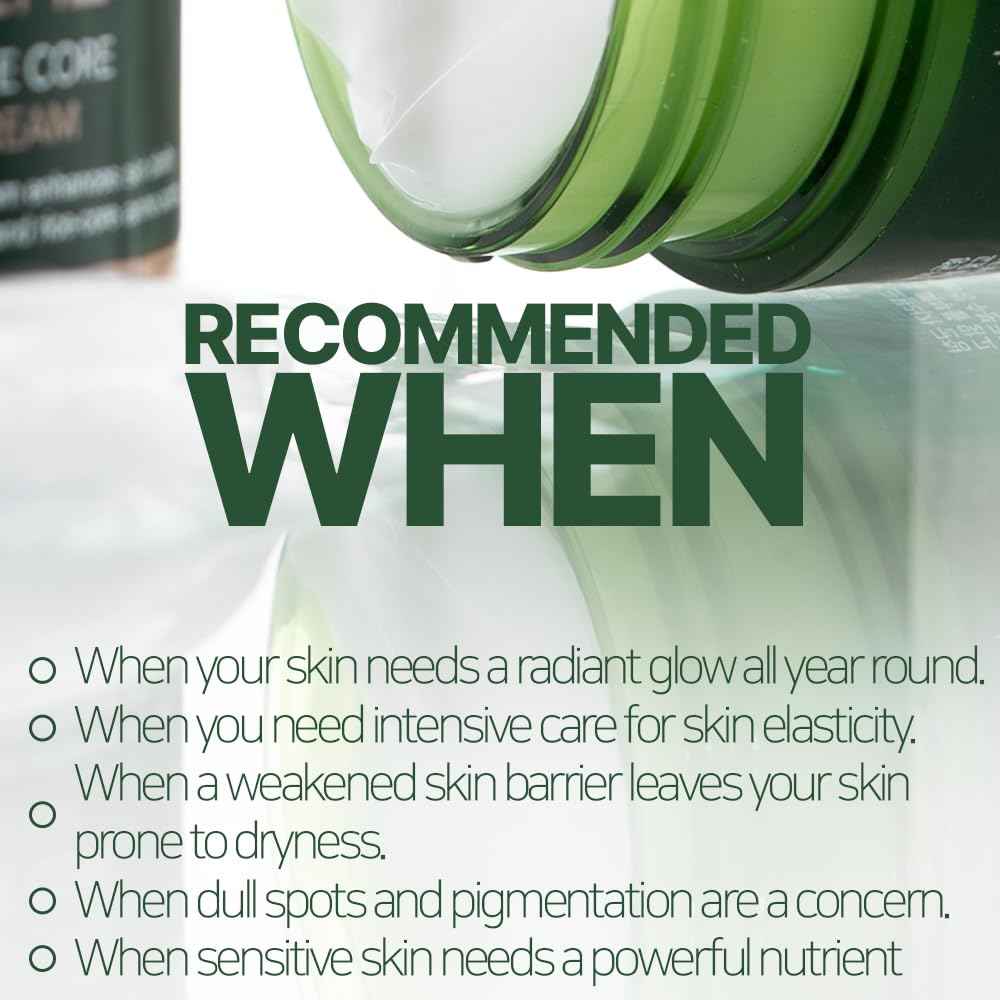 Bueno+ Icheon Rice Core Cream 2.82 fl.oz (80g) | Hydrating & Soothing Facial Cream with Icheon Rice Amino Acids | Long-Lasting Moisture, Korean Skin Care