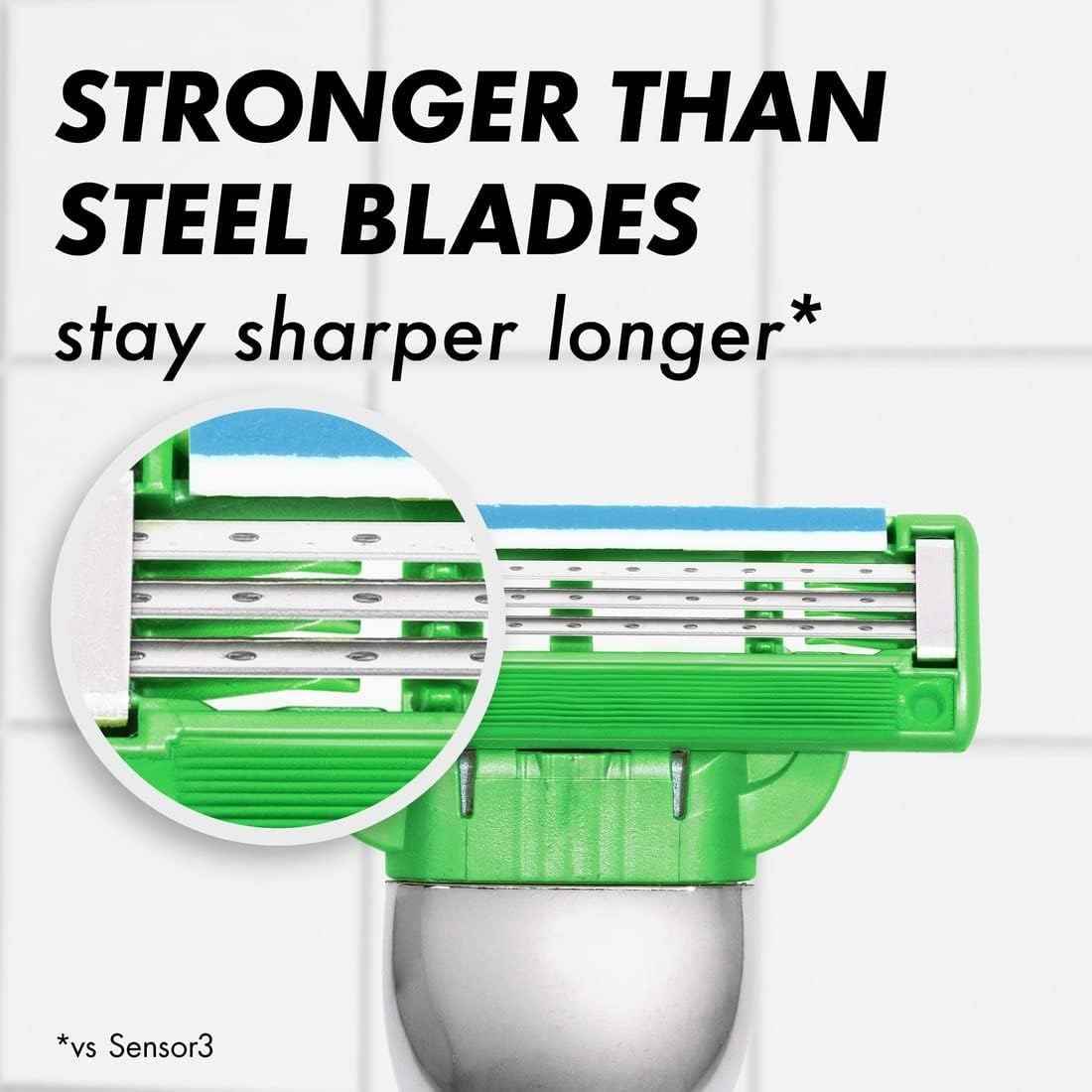 Gillette Mach3 Sensitive Razors for Men, 1 Handle, 5 Blade Refills, Designed for Sensitive Skin