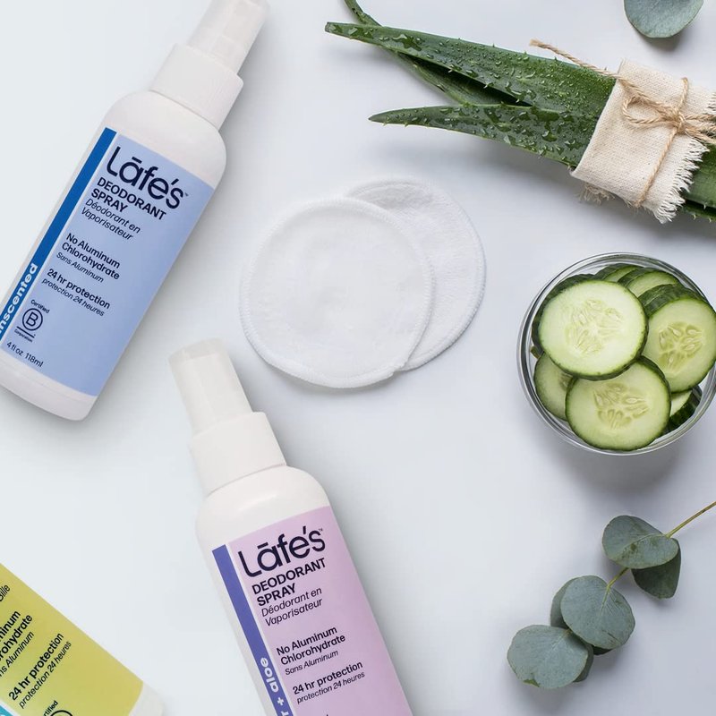 Lafe's Natural Deodorant | 8oz Aluminum Free Natural Deodorant Spray for Women & Men | Paraben Free & Baking Soda Free with 24-Hour Protection | Unscented | 3 Pack