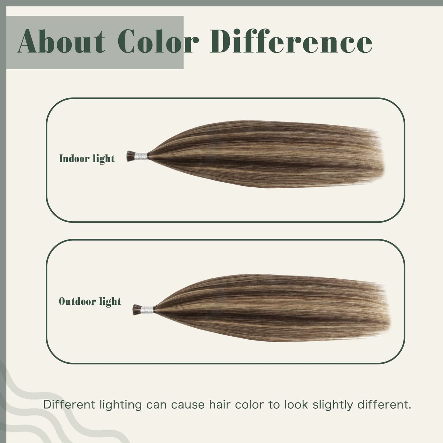 Sixstarhair Itip Hair Extensions Human Hair I Tip Extensions Chocolate Brown Highlighted Caramel Blonde Color 4/27 Cold Fusion Keratin Hair Extensions 14 Inch 50g/Pack 100Strands