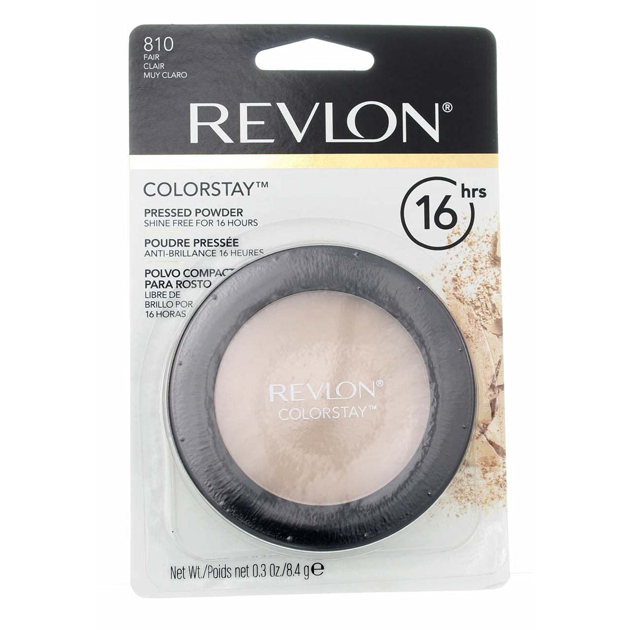 Revlon ColorStay Pressed Powder - Fair 810 | Long-Lasting Matte Finish, 0.3 oz (Pack of 4)