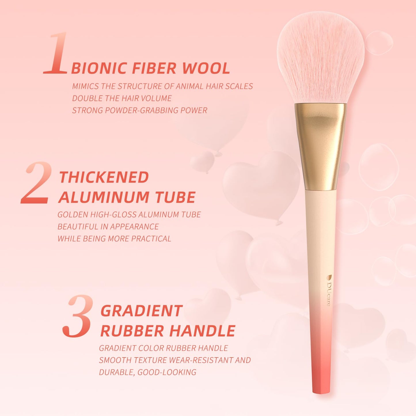 DUcare Makeup Brushes 14Pcs Makeup Brush Set Premium Synthetic Kabuki Foundation Blending Face Powder Blush Concealers Eye Shadows Brushes