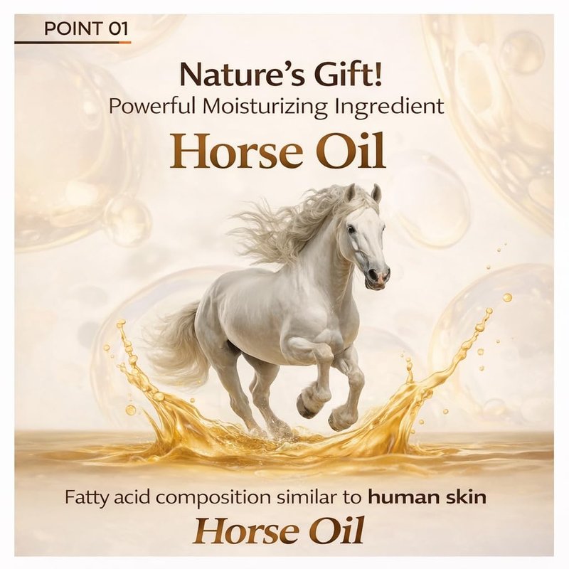 Propolis Horse Oil Cream - Intense Moisture & Firming for Dry Skin | 50ml