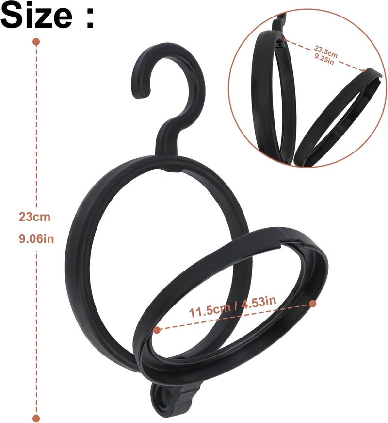 Wig Hanger Storage Solution - 20-Pack Versatile Stand for Organized Display | Portable Wig Holder