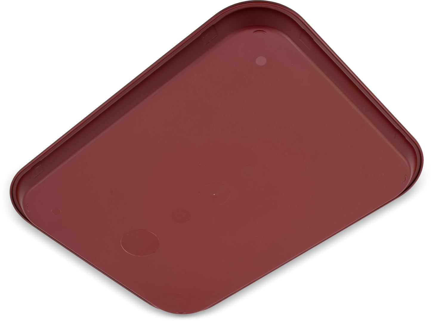 Carlisle FoodService Products Fast Food Cafeteria Tray 14" x 18", Durable Polypropylene with Slip-Resistant Surface, Stackable for Cafes and Schools, BPA-Free, Burgundy