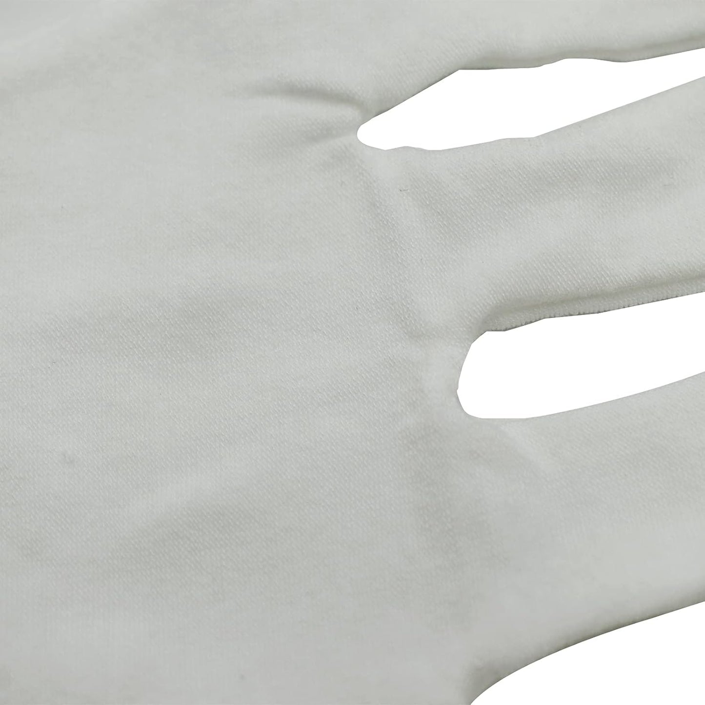 12 Pair White Cotton Gloves - 9 Inch Extra Large for Cosmetic Moisturizing & Jewelry Inspection