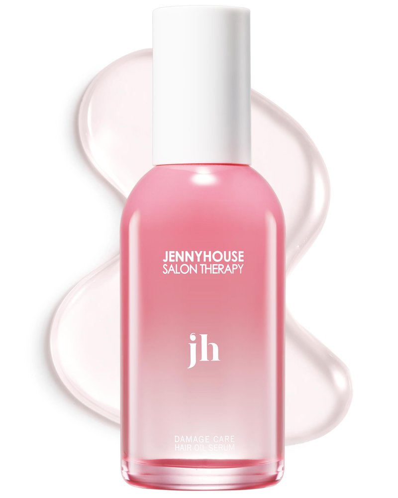 JENNYHOUSE Salon Therapy Damage Care Hair Oil Serum - Korean Beauty Hair Protection Nourishing - Frizz Control, Shine Treatment for Dry Hair - Floral Musk Scent - 3.38 fl.oz