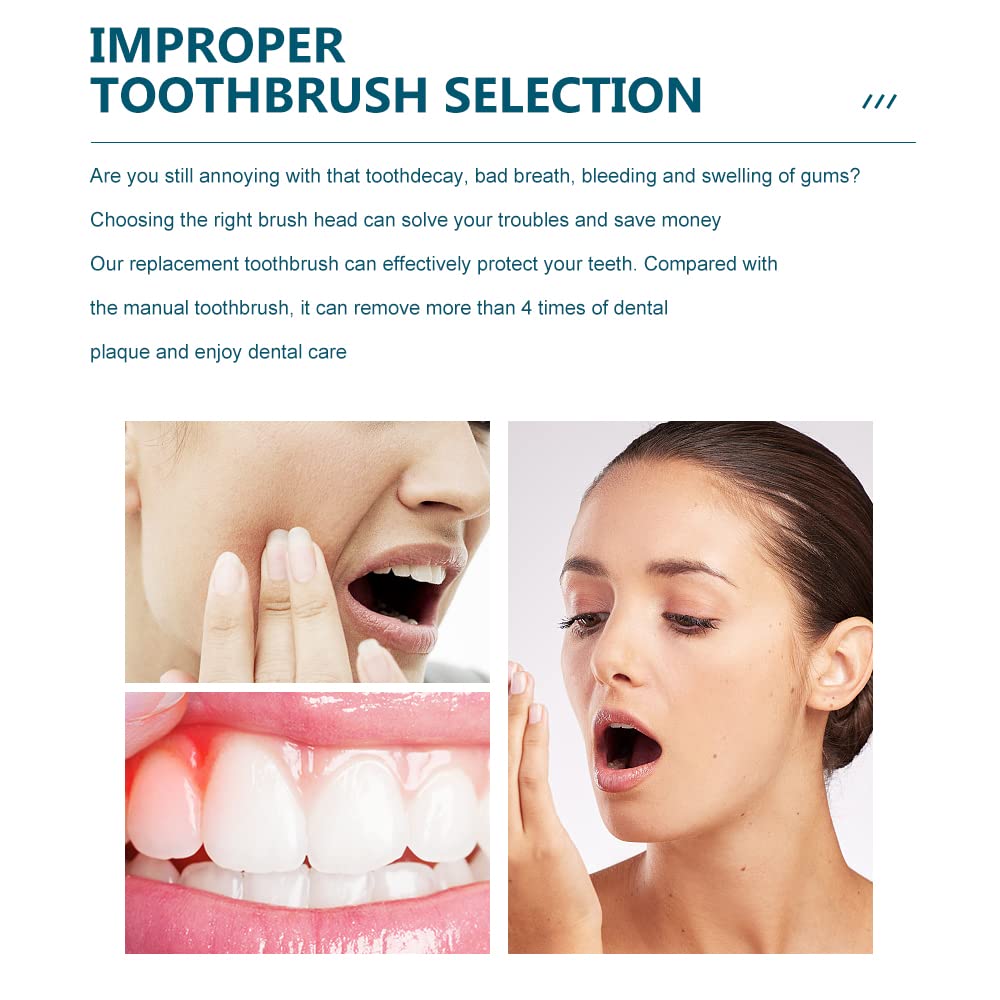 NEDIFON Replacement Toothbrush Heads Compatible with Philips Sonicare Electric Toothbrush, 8 Pack