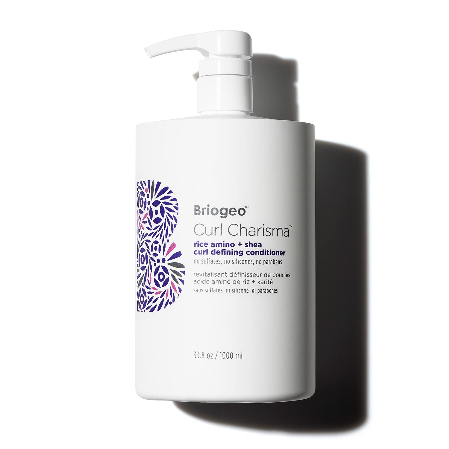Briogeo Curl Charisma Rice Amino + Avocado Hydrating Conditioner | Define and Moisturize Wavy, Curly, and Coily Hair | Minimize Frizz | Silicone-Free | Vegan & Cruelty-Free | 33.8 fl oz