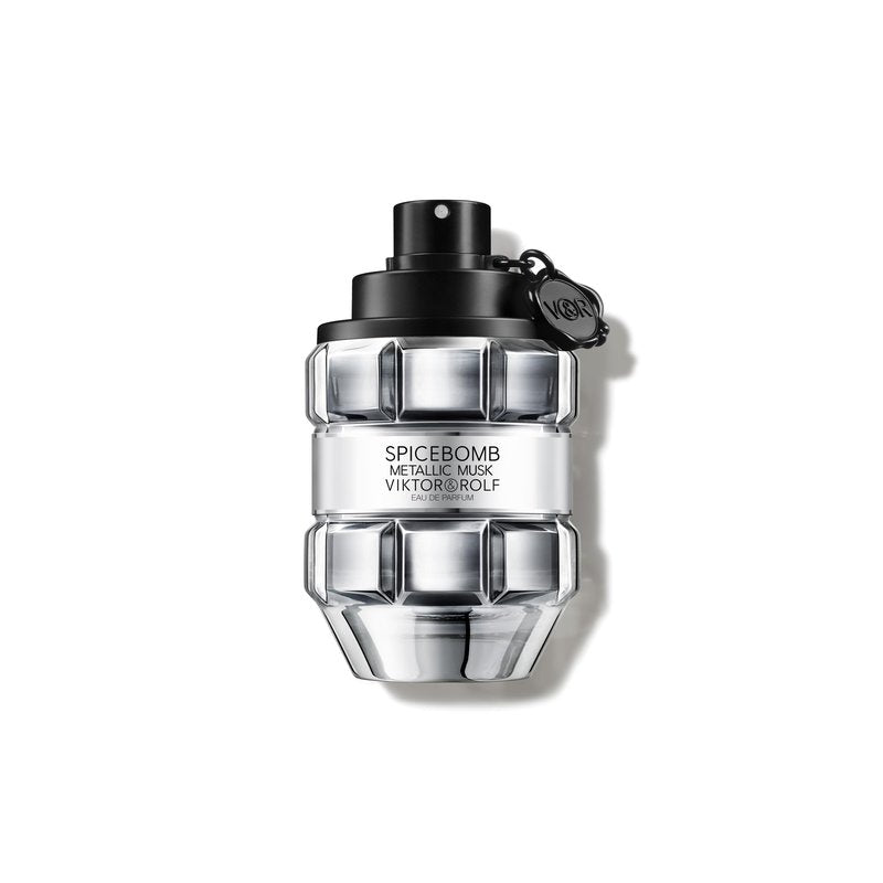 Viktor&Rolf - Spicebomb Metallic Musk - Eau de Parfum - Cologne for Men - Ambery Fragrance - With Warm Musk, Silver Suede & Black Pepper - 3 Fl Oz