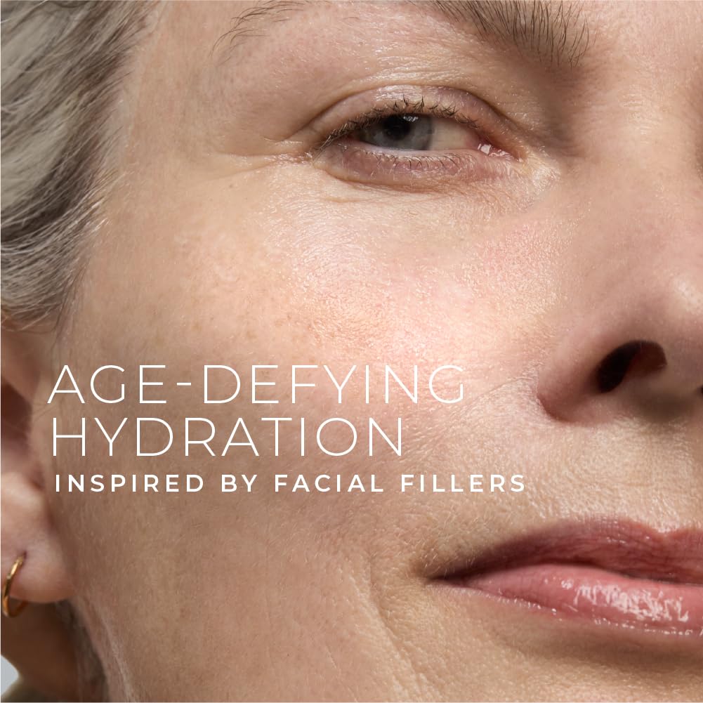 RoC Hydration+ Hyaluronic Acid Moisturizer Face Cream Fragrance Free Sensitive Face Moisturizer with Collagen Proteins 1.7 Ounces with Retinol Eye Cream Packette