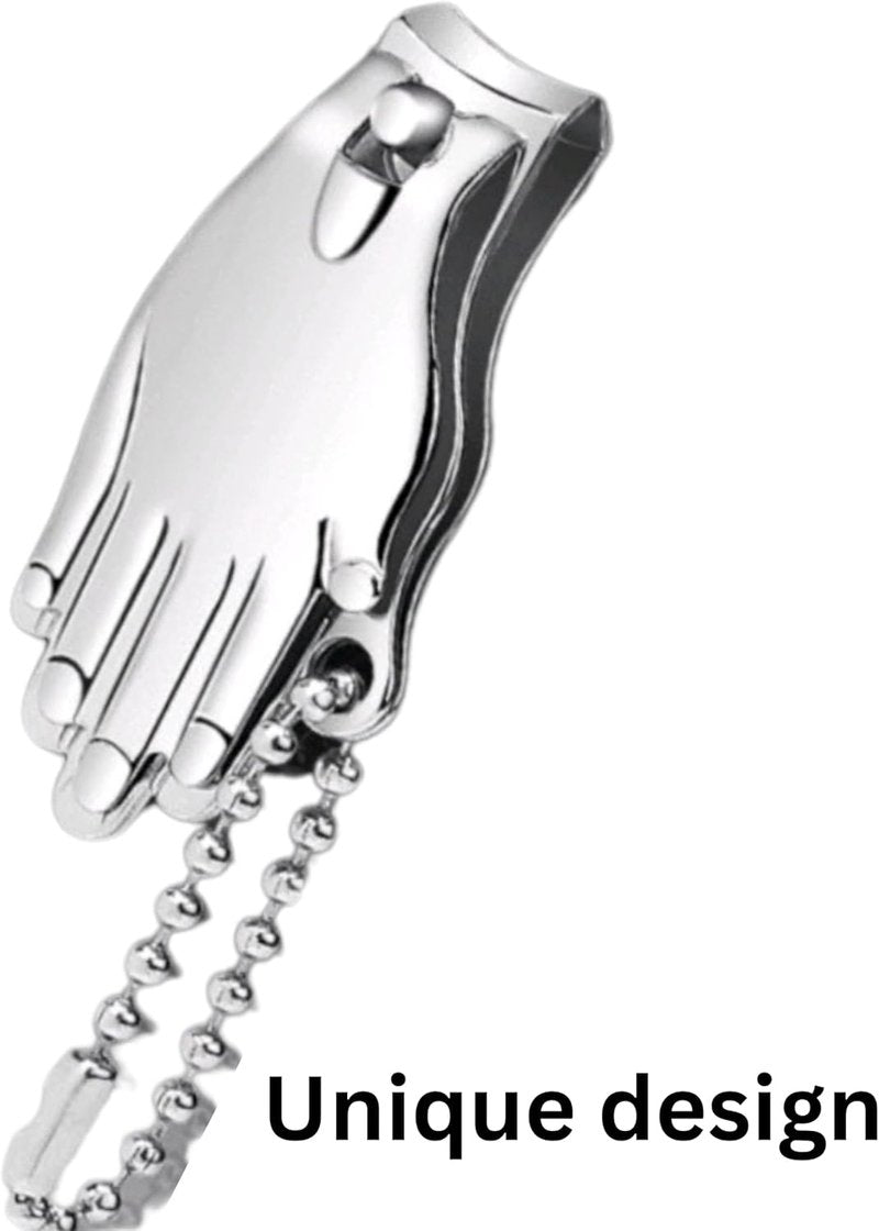 Mini Nail Clippers - Portable Finger Nail Clipper Keychain for Travel | Compact Design
