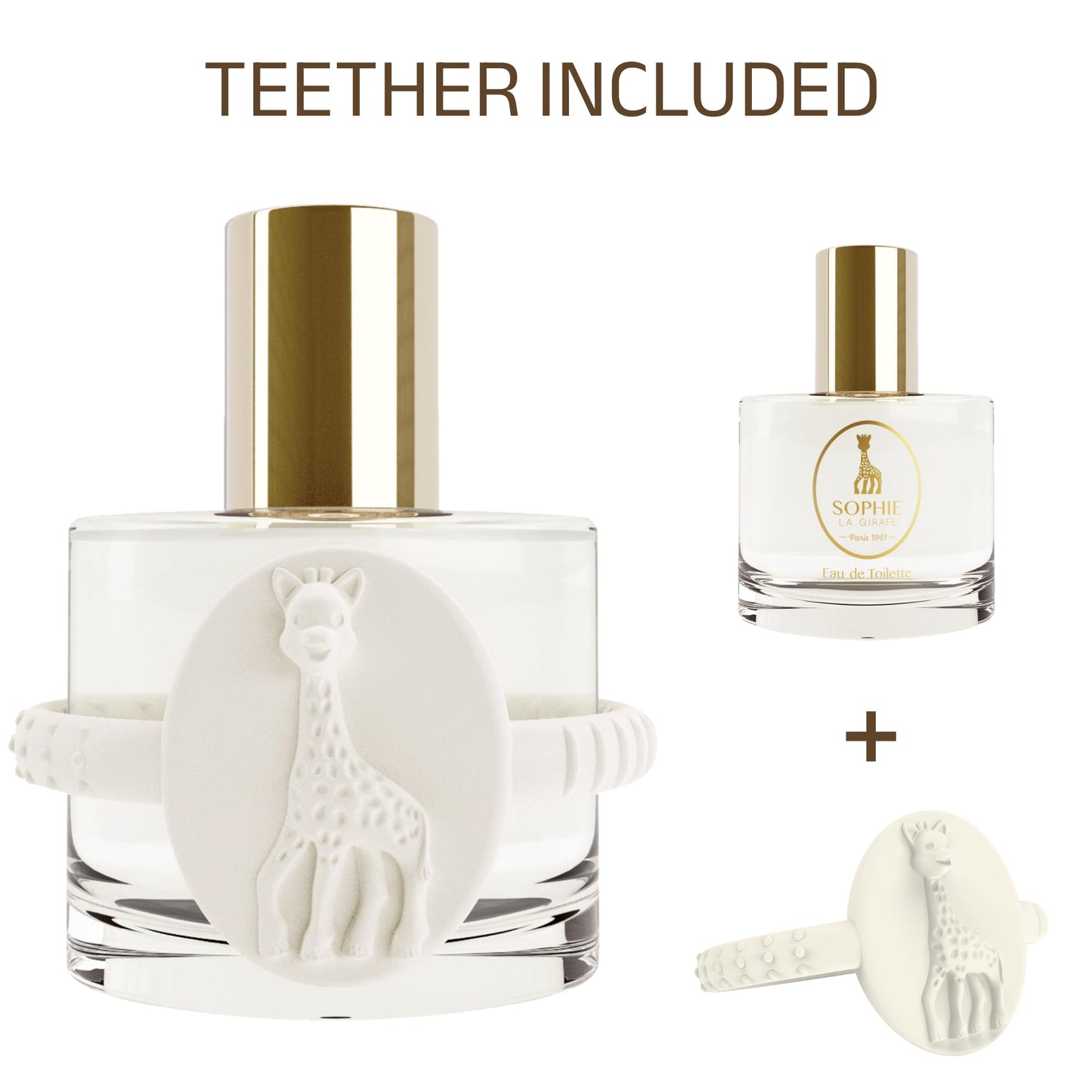 Sophie la girafe Eau de Toilette | Includes Sophie Teether | Nostalgic Childhood Scent of Citrus & Vanilla (50 ml or 1.7 fl oz)