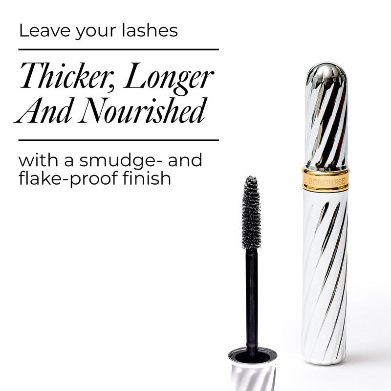 Borghese Superiore State-Of-The-Art Mascara - Thickening, Conditioning & Lengthening Black Mascara, Smudge & Flake-Free, Suitable For Sensitive Eyes