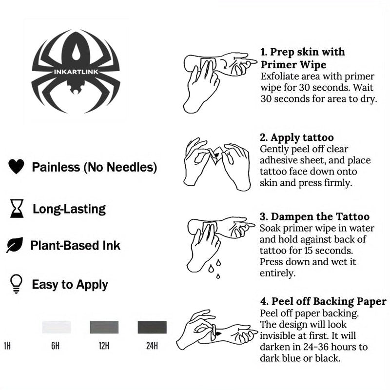 Temporary Tattoos for Adults - Lady Justice Design | Waterproof & Realistic Scales
