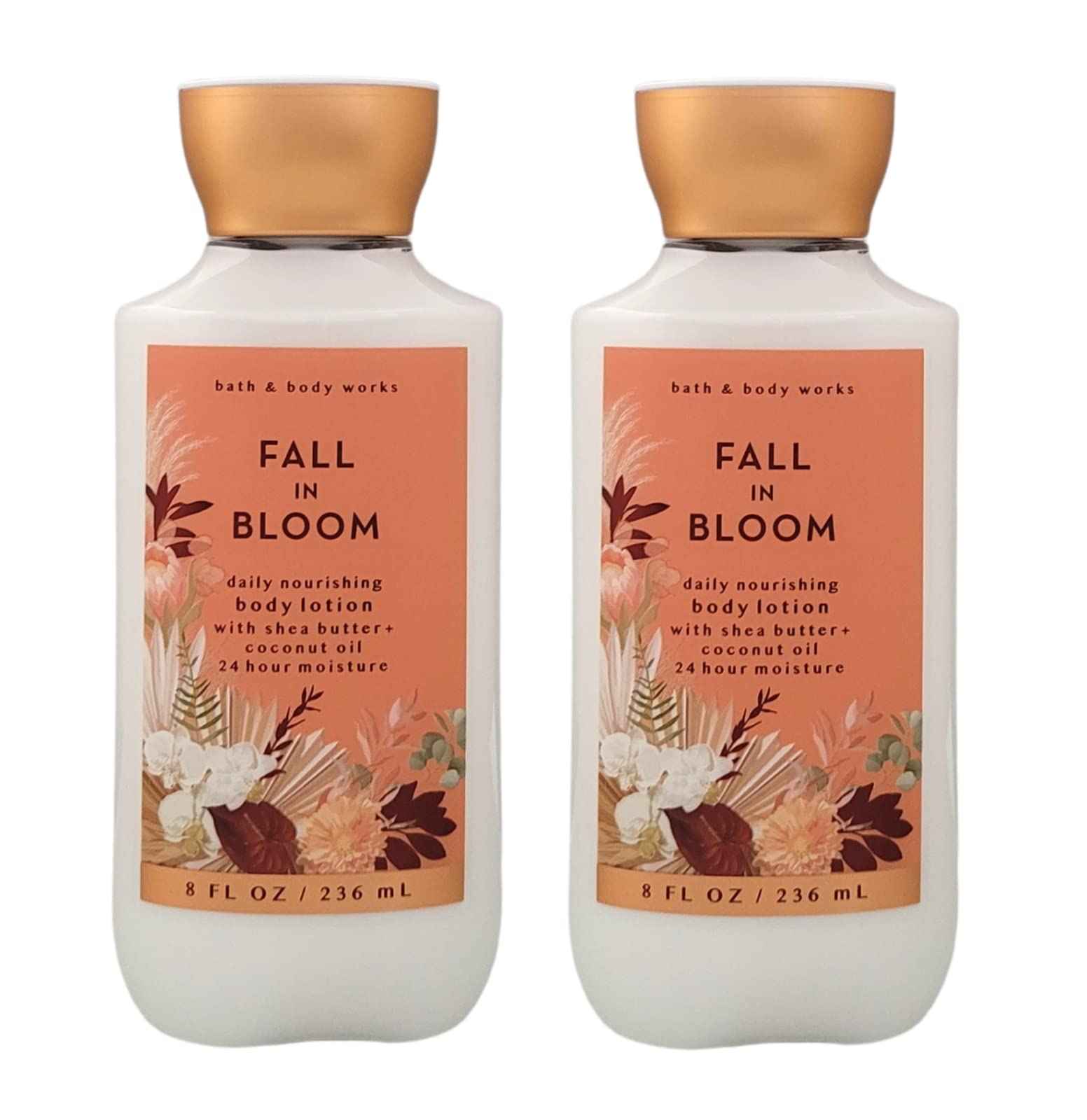 Bath & Body Works and Fall In Bloom Super Smooth Lotion Sets Gift For Women 8 Oz -2 Pack (Fall In Bloom)