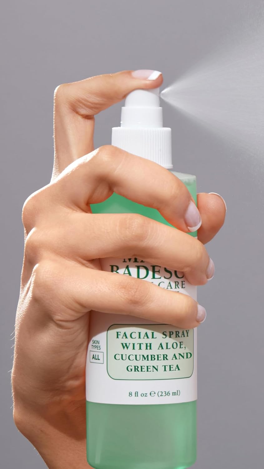 Mario Badescu Facial Spray - Hydrating Aloe, Cucumber & Green Tea Mist for All Skin Types | Refreshing Face Mist