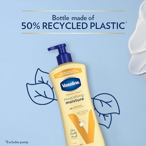 Vaseline Intensive Care Nourishing Moisture Body Lotion 3 Pk Made with Ultra-Hydrating Lipids + Pure Oat Extract for Dry Skin, for Nourished, Healthy-Looking Skin 20.3 oz