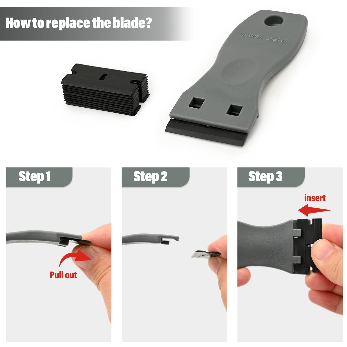 EHDIS Hair Extensions Tools Kit Tape in Hair Extensions Pliers Flat Surface Hair Sealing Pliers with Double-Sided Hair Extension Replacement Tape Lace Front Wig Adhesive Tape Roll Tape Scraper Tool