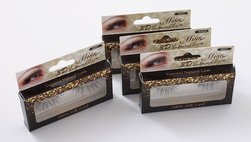 Miss Lash 100% Handmade Tapered 3D Volume Lashes - 4 Pairs for Stunning Look