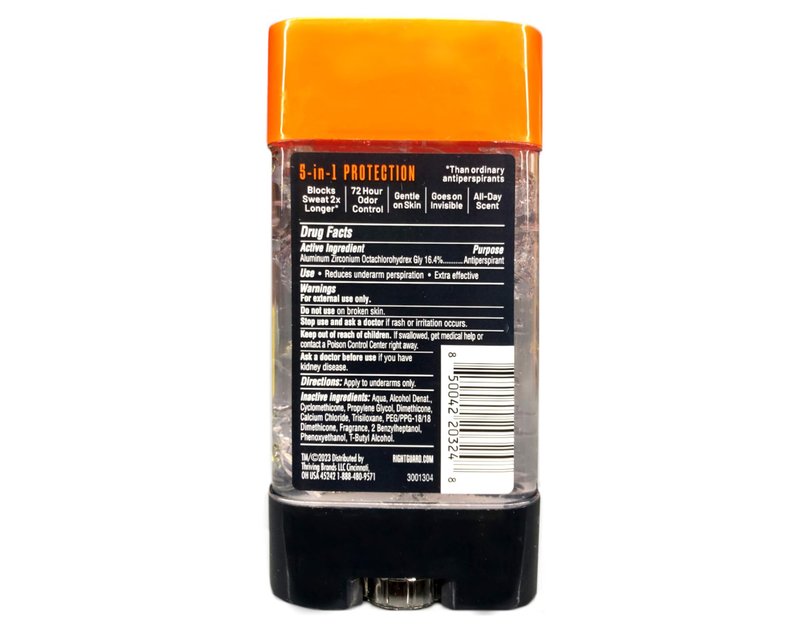 Right Guard Total Defense Anti-Perspirant Deodorant Power Gel Fresh Blast 4 oz (Pack of 4)