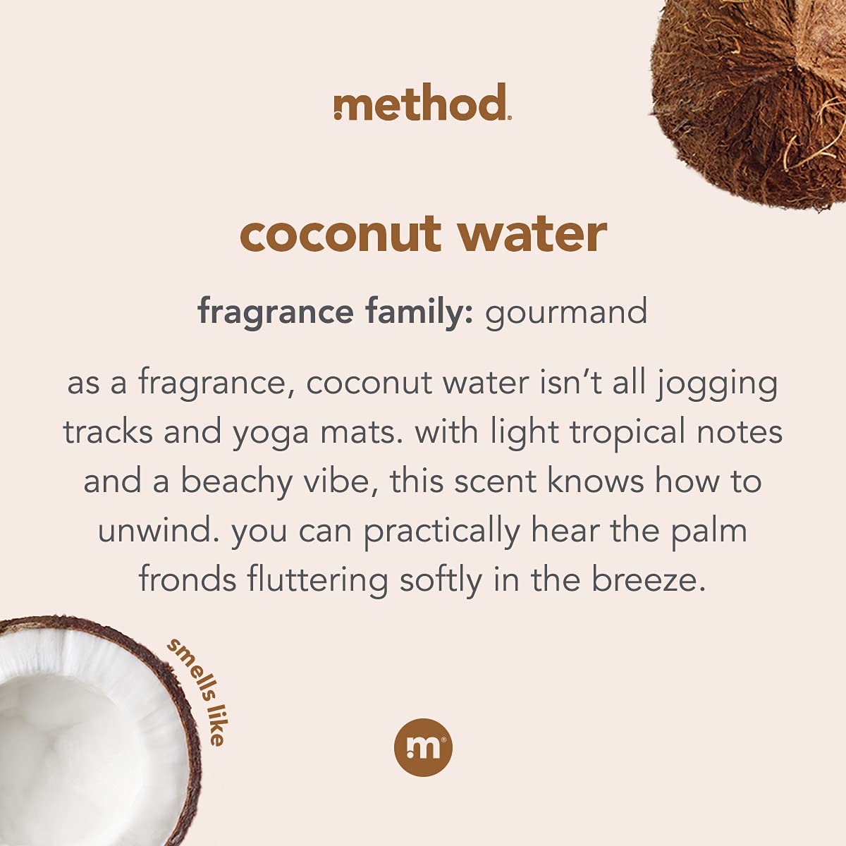 Method Foaming Hand Soap, Coconut Water, Biodegradable Formula, 10 fl oz (Pack of 3)