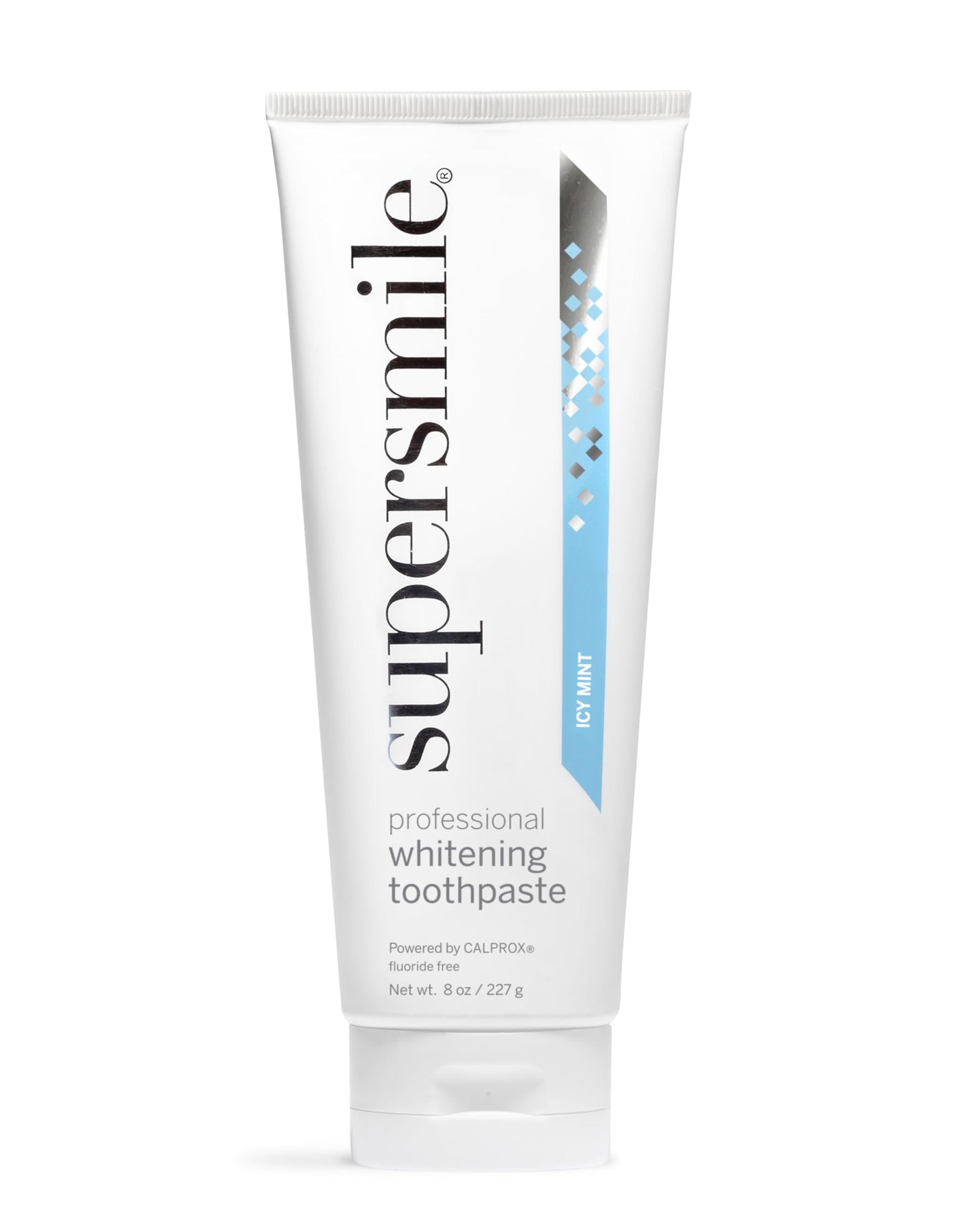 Supersmile Icy Mint Fluoride-Free – Whitening Toothpaste for Visibly Brighter Teeth – Whitens Up to 6 Shades, 8 oz