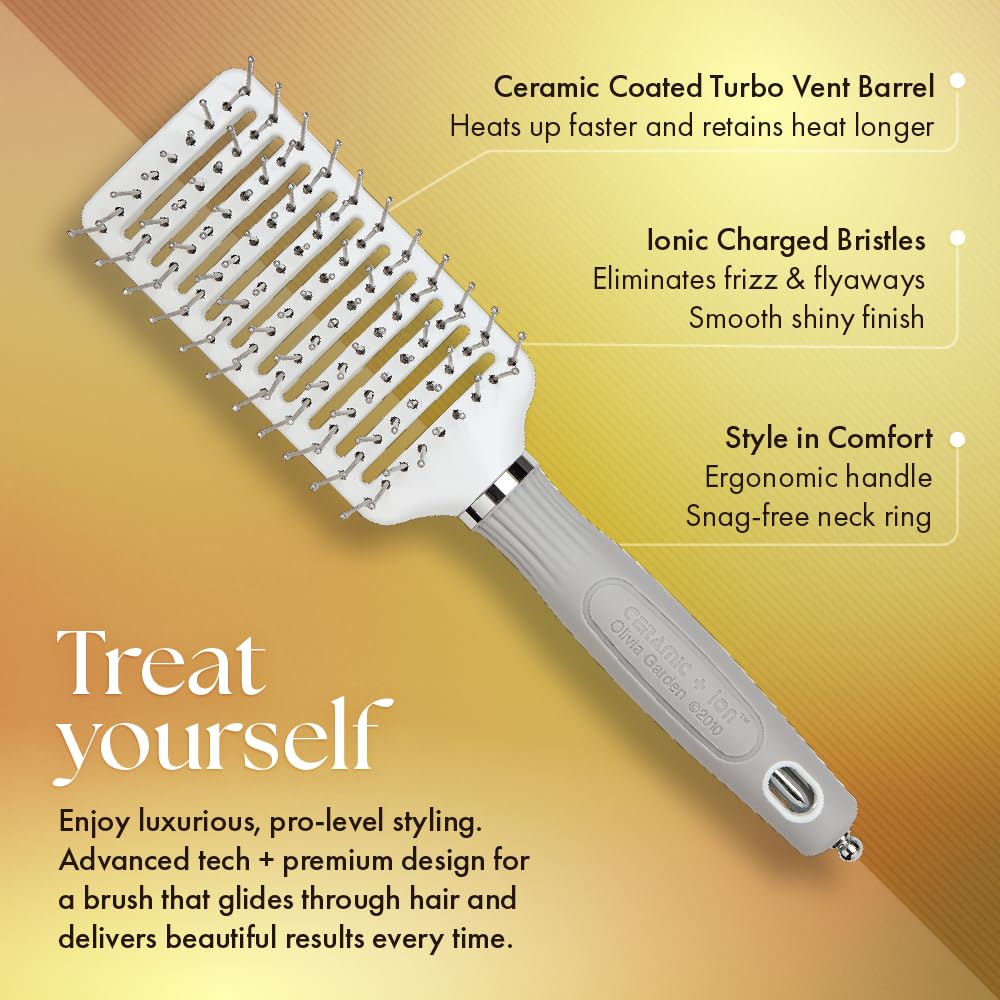 Olivia Garden Ceramic and Ion Turbo Vent Pro Hair Brush CITVPRO-SPR (Shaper)