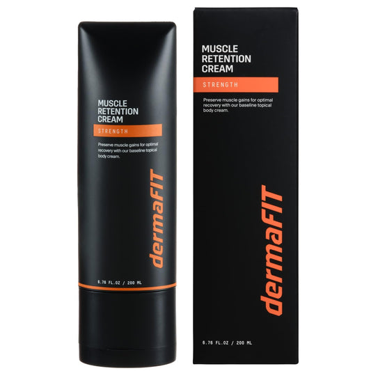 dermaFIT Strength Muscle Maintenance Body Cream - Post Workout Prevents Muscle Loss for Men & Women, 200ml, No Artificial Fragrance, M.A.X. Tech, Topical Analgesic for Muscle