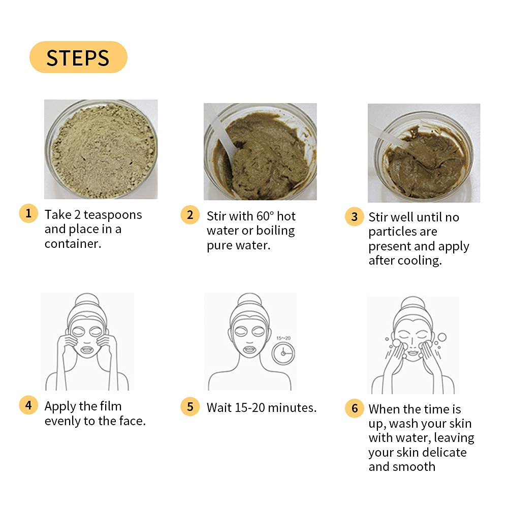 YYQ Facial Powder Natural Cleansing Face Care Nourishing Skin Brightening150g