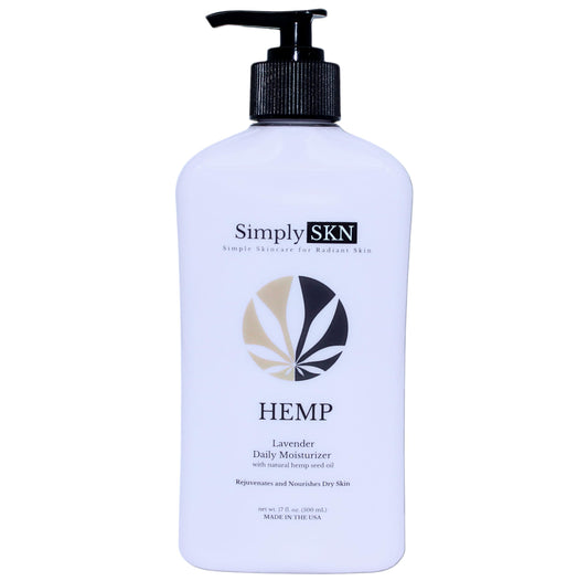 Simply SKN Lavender Hemp Daily Moisturizer - 17 fl. oz. - Made in USA