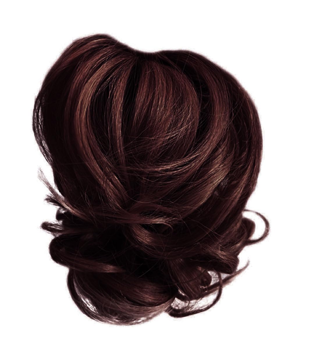 Kim Kimble Clip It Classy Curly Updo Hairpiece With 3" Claw Clip by Hairuwear, MC4/35SS Sangria
