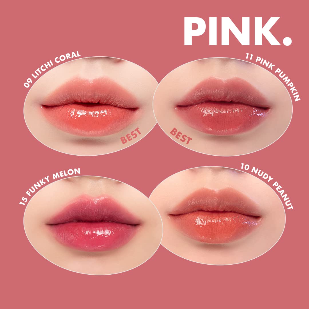 rom&nd Juicy Lasting Tint | Glossy Lip Tint | 12 Cherry Bomb | 0.19oz