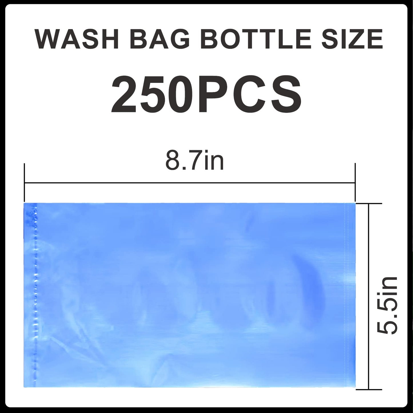 300pcs Tattoo Wash Bottle Bags,Thicken Disposable Squeeze Bottle Bags,for Tattoo Bottles Tattoo Supplies Tattoo Kits (Blue)