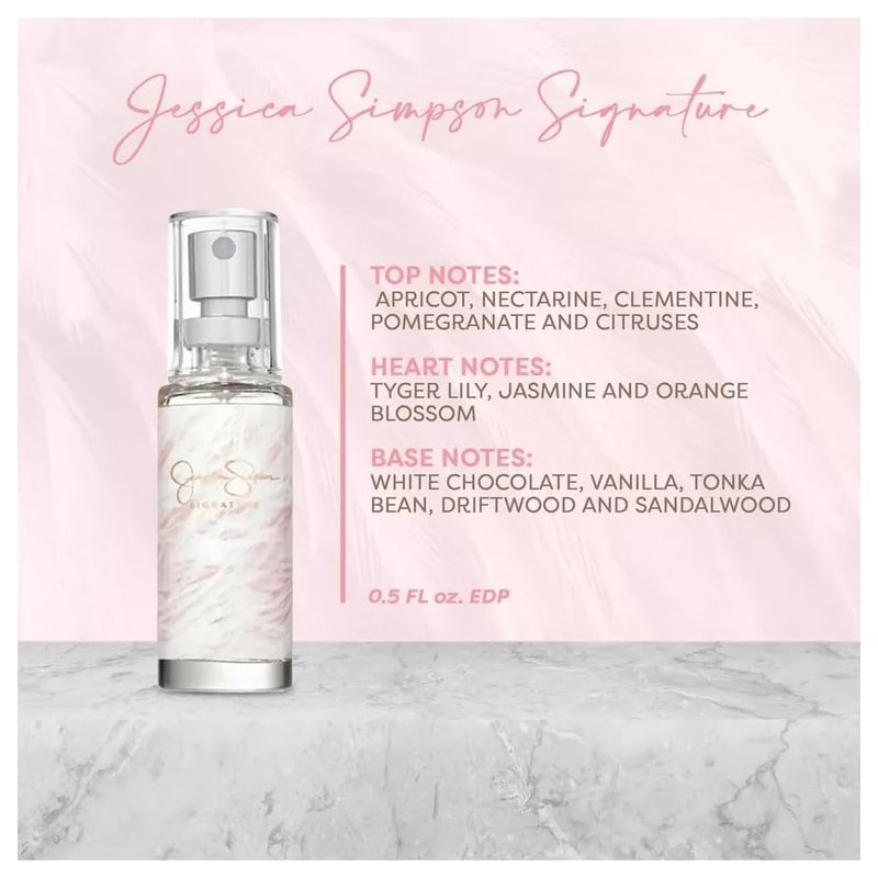 Jessica Simpson 4-Piece Women's Gift Set - Mini Eau de Parfum Travel Spray | 0.5 Ounce