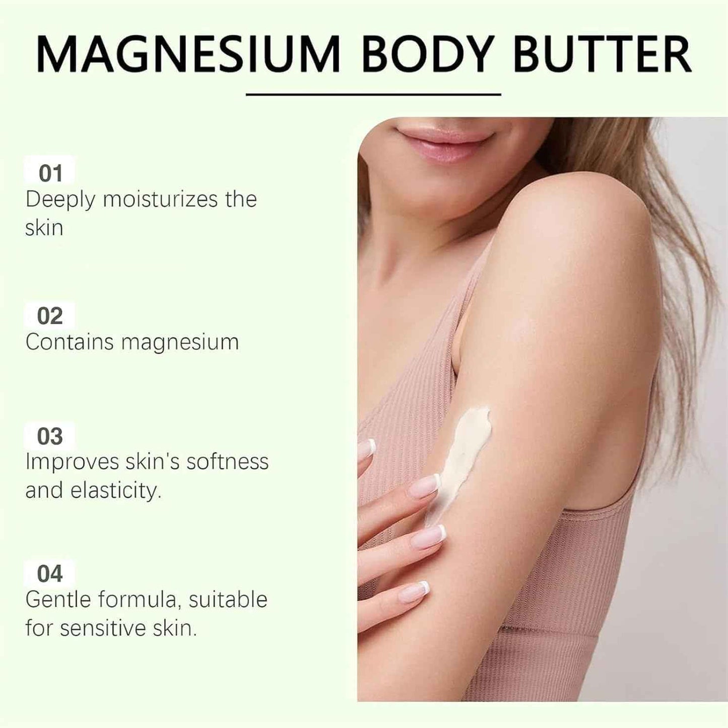 Neuropathy Cream, Magnesium Body Butter, Neuropathy Oasis Lotion, Magnesium Cream for Neuropathy, Deeply Moisturizes Skin, Keep Soft Smooth(114g/2pcs)