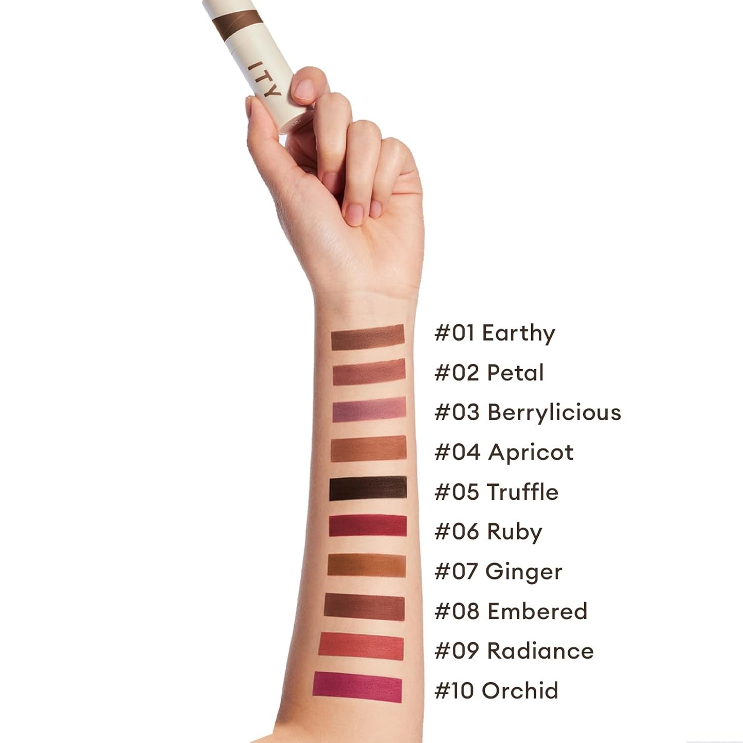 Velvet Matte Finish Lip Stain | Mousse Textured Lip Clay in Apricot - Rich Pigment, Conceals Lip Lines, 0.14 oz (4g)