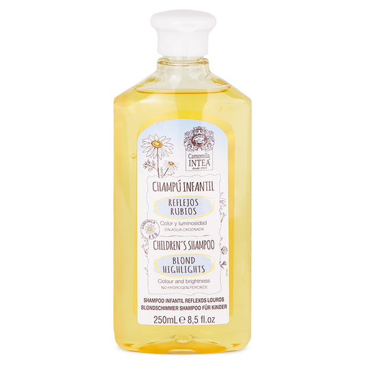 Intea Camomila Kids Shampoo for Blonde Highlights – 8.5Oz Chamomile Hair Lightener for Kids – Natural Extract Toddler Shampoo with No Silicones or Parabens