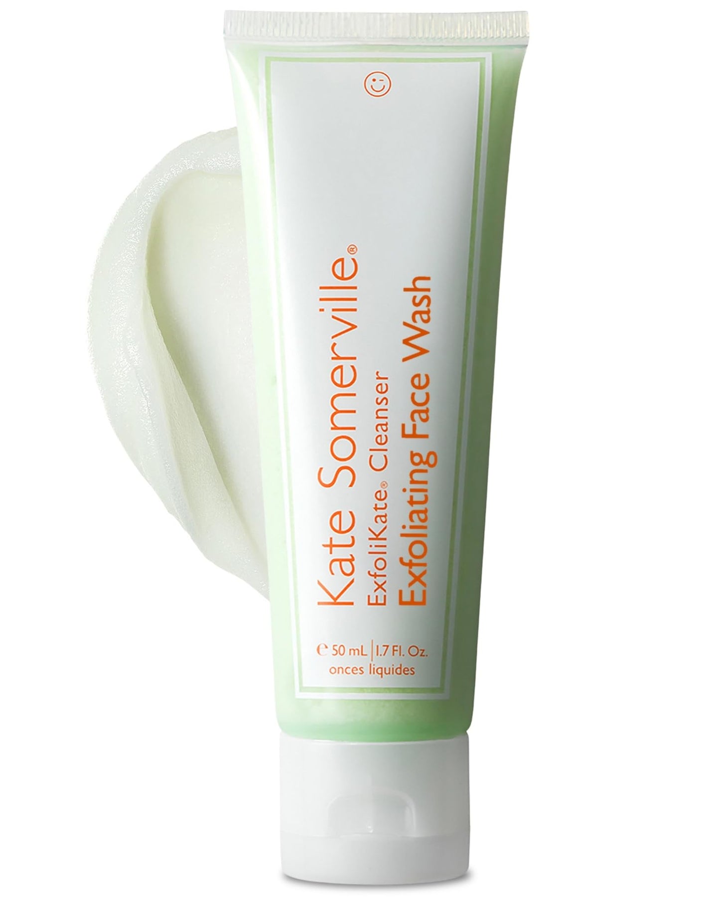 Kate Somerville ExfoliKate Cleanser – Daily Exfoliating Foaming Face Wash, Clinically Formulated Glycolic Acid and Lactic Acid Gentle Facial Scrub, Travel-Size, 1.7 Fl Oz