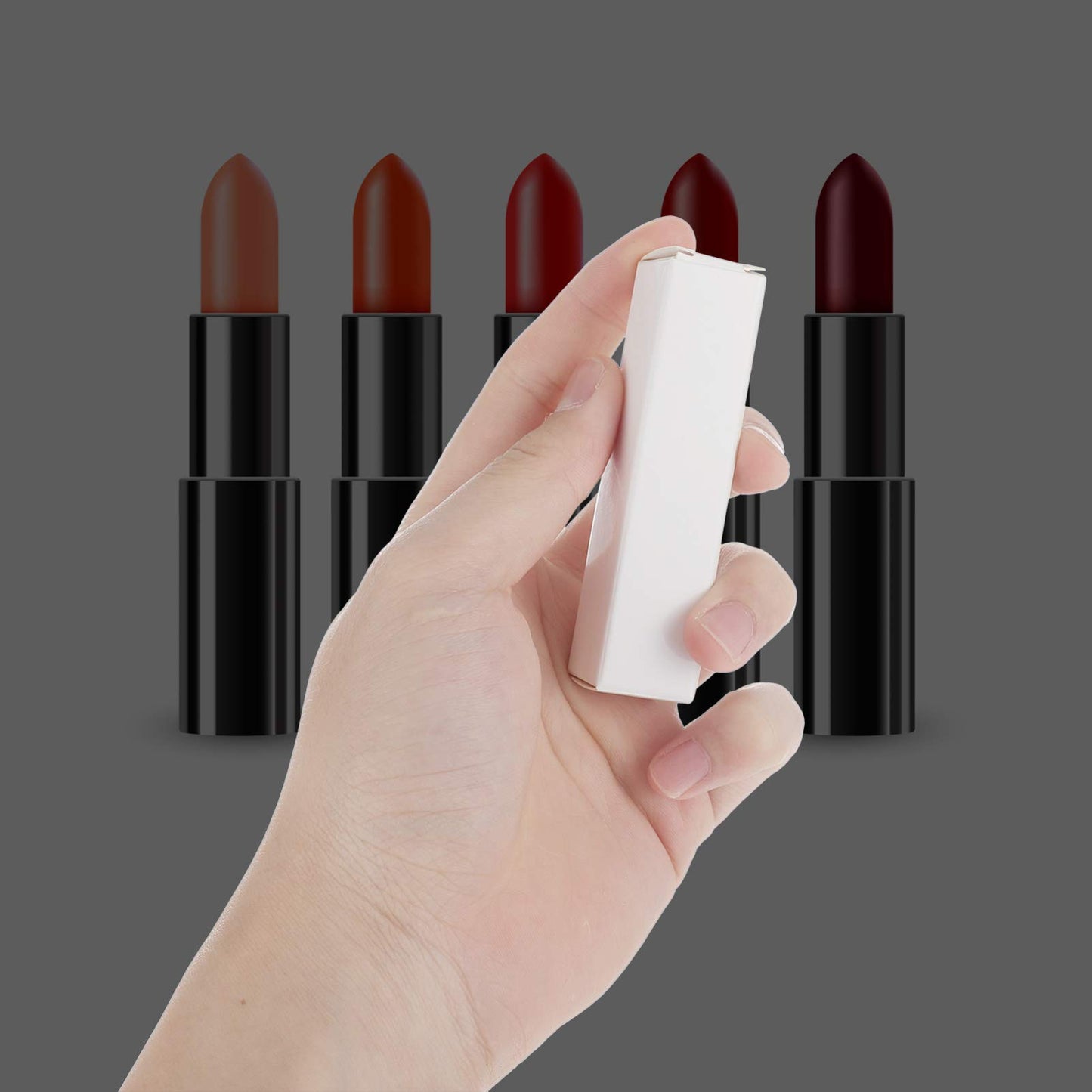 EXCEART Lipstick Pack 50 Pcs Lip Gloss Tubes Kraft Paper Packaging Boxes Lipstick Storage Boxes Lip Balm Wrapping Box (White) Paper Essential Oil Box